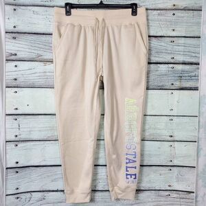 Aéropostale Sport Jogger Sweatpants Beige Women’s XL